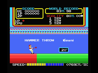 Track & Field 1 screenshot 5 for MSX